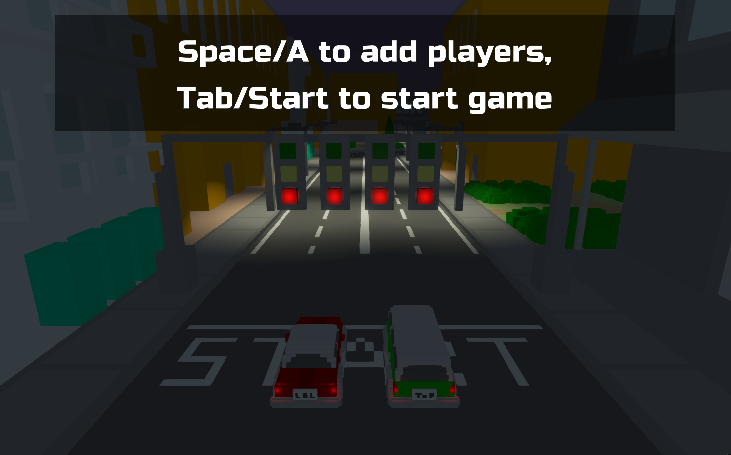 Start screen